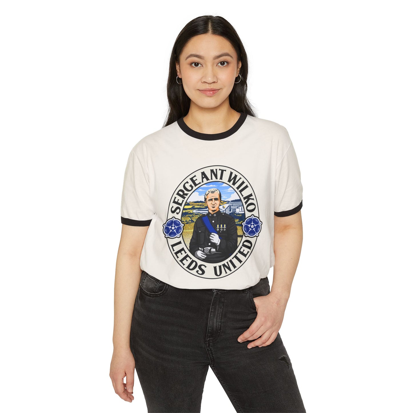 Sergeant Wilko Tribute Tee: Leeds United Vintage Ringer Shirt