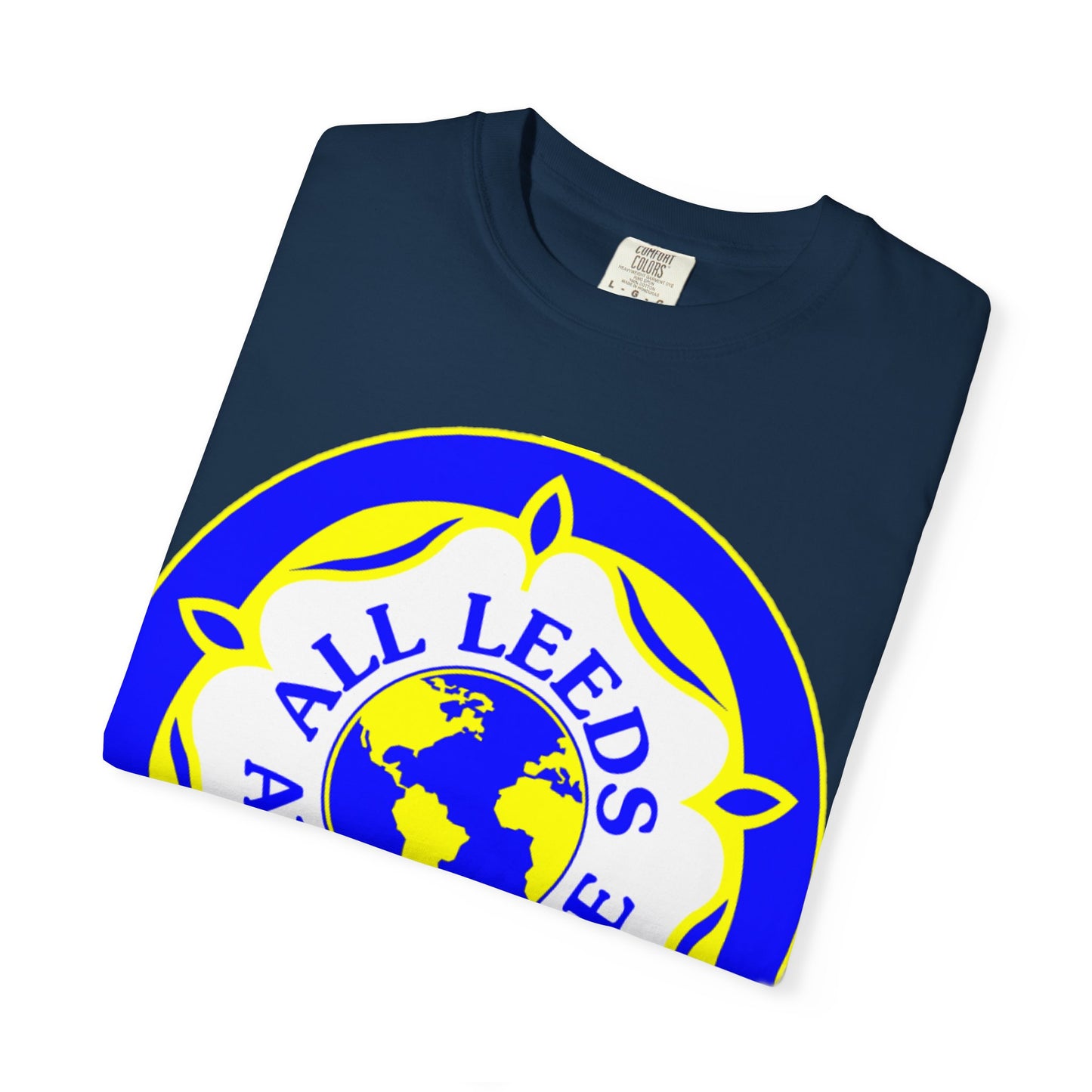 LUFC “All Leeds Aren’t We” Globe Tee: Unisex Supporters Edition