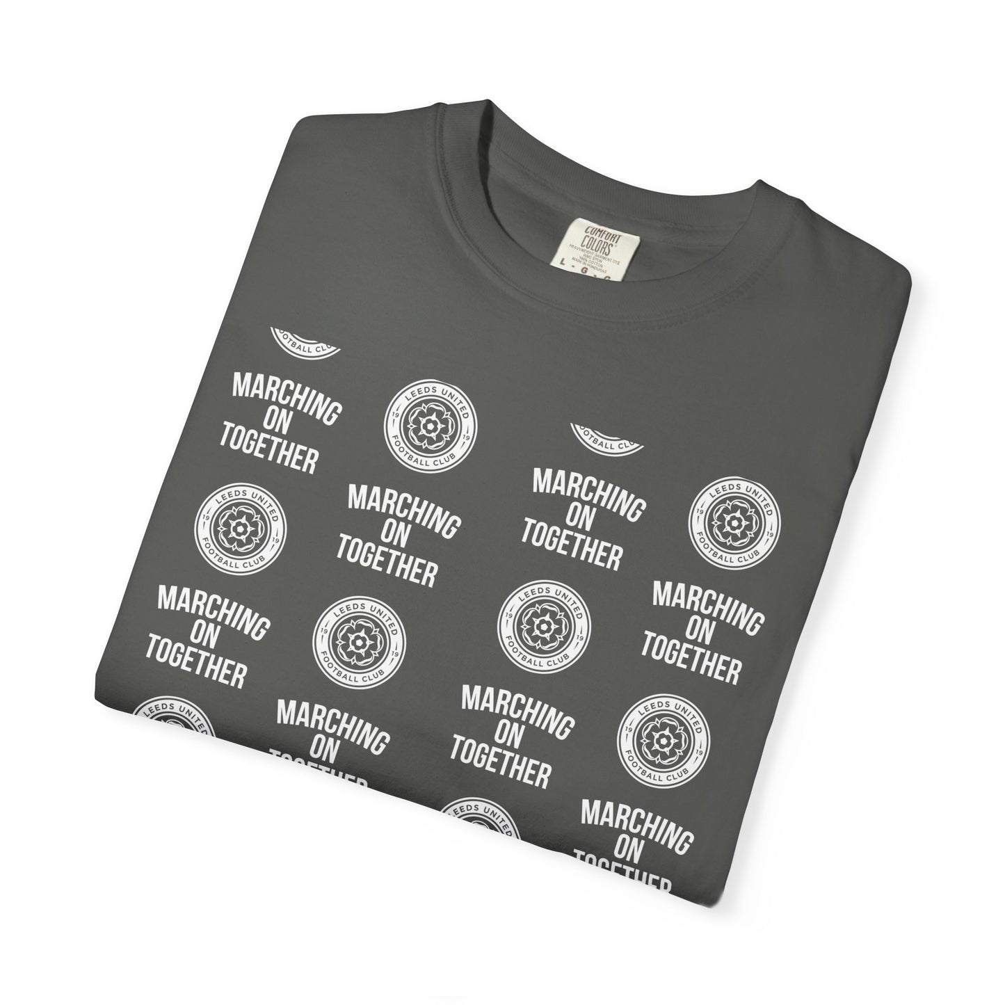 LUFC News Graphic Tee Garment-Dyed Unisex T-Shirt