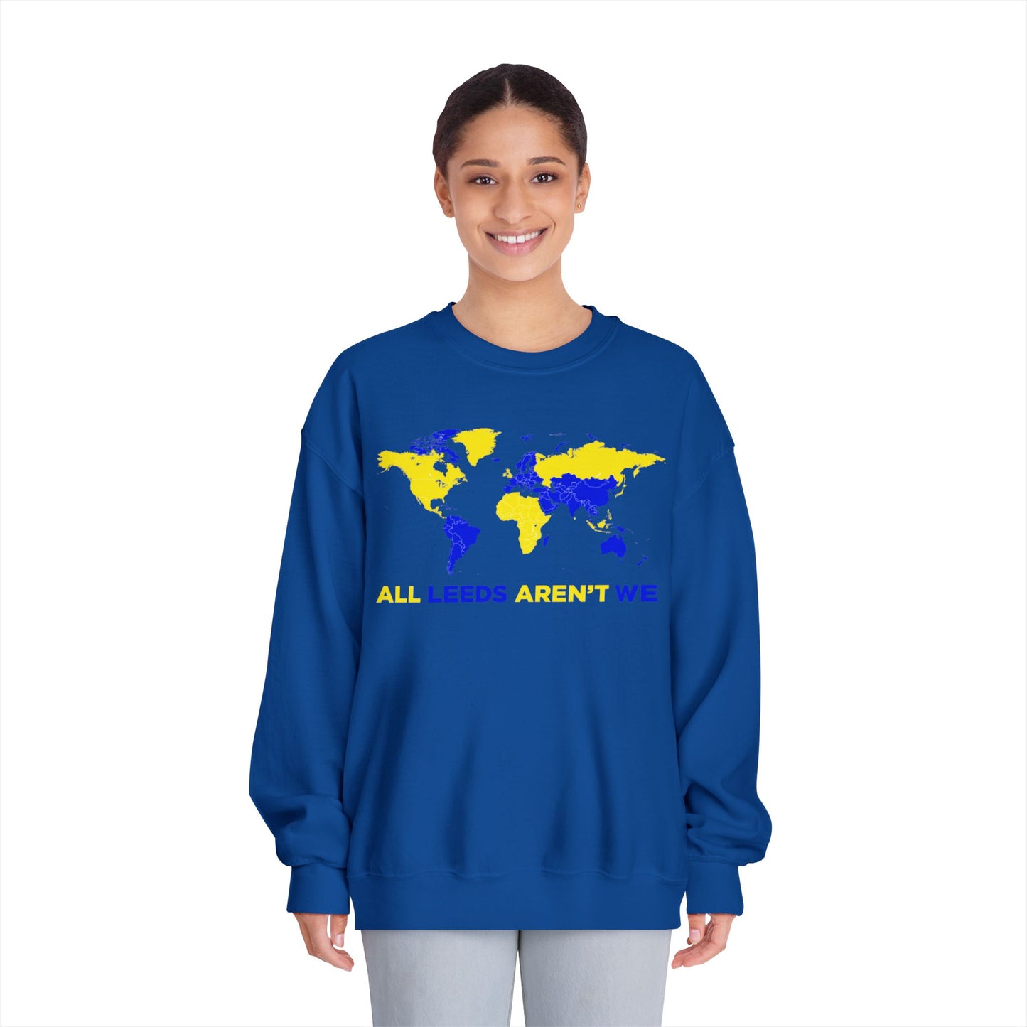 LUFC “All Leeds Aren’t We” World Map Sweatshirt