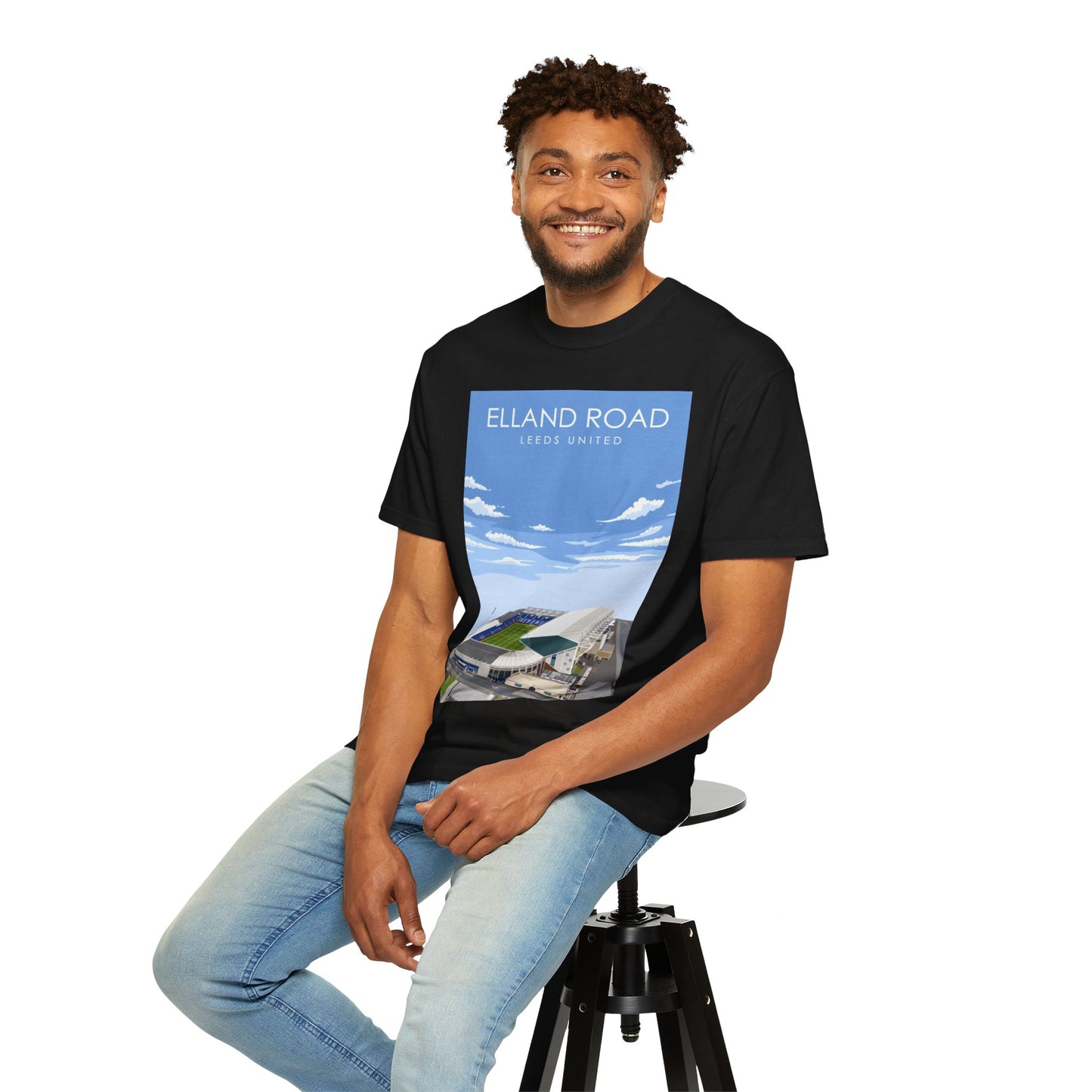 LUFC News Graphic Tee | Garment-Dyed Unisex T-Shirt