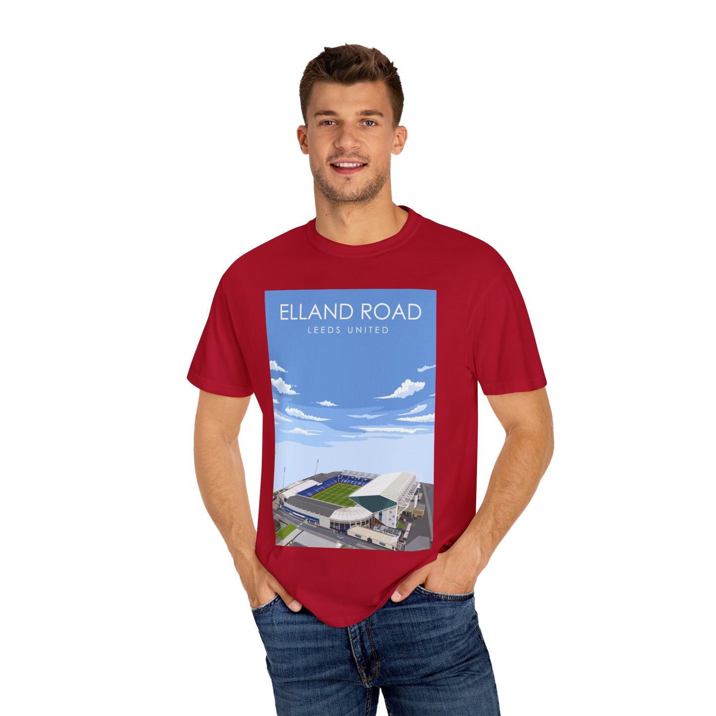 LUFC News Graphic Tee | Garment-Dyed Unisex T-Shirt