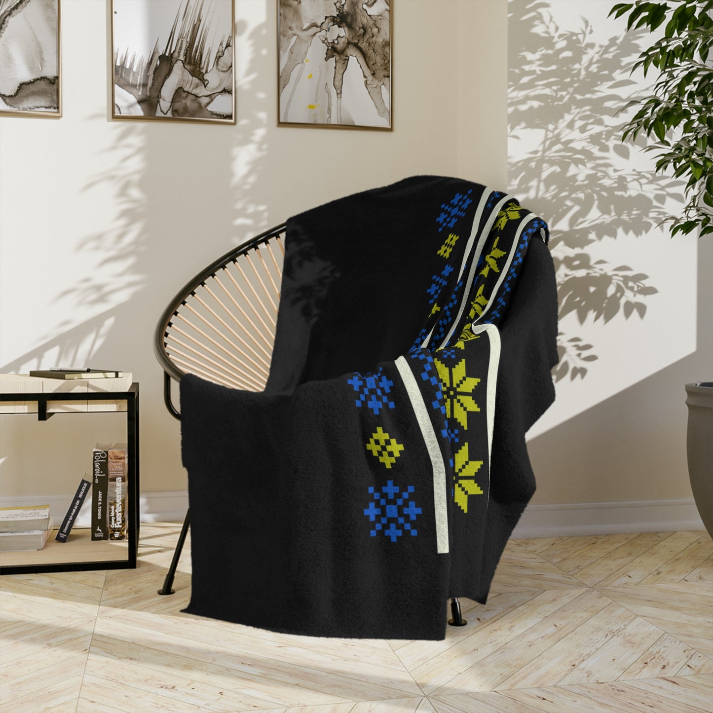 LUFC Christmas Velveteen Sports Blanket “ALL LEEDS AREN’T WE” Christmas Edition