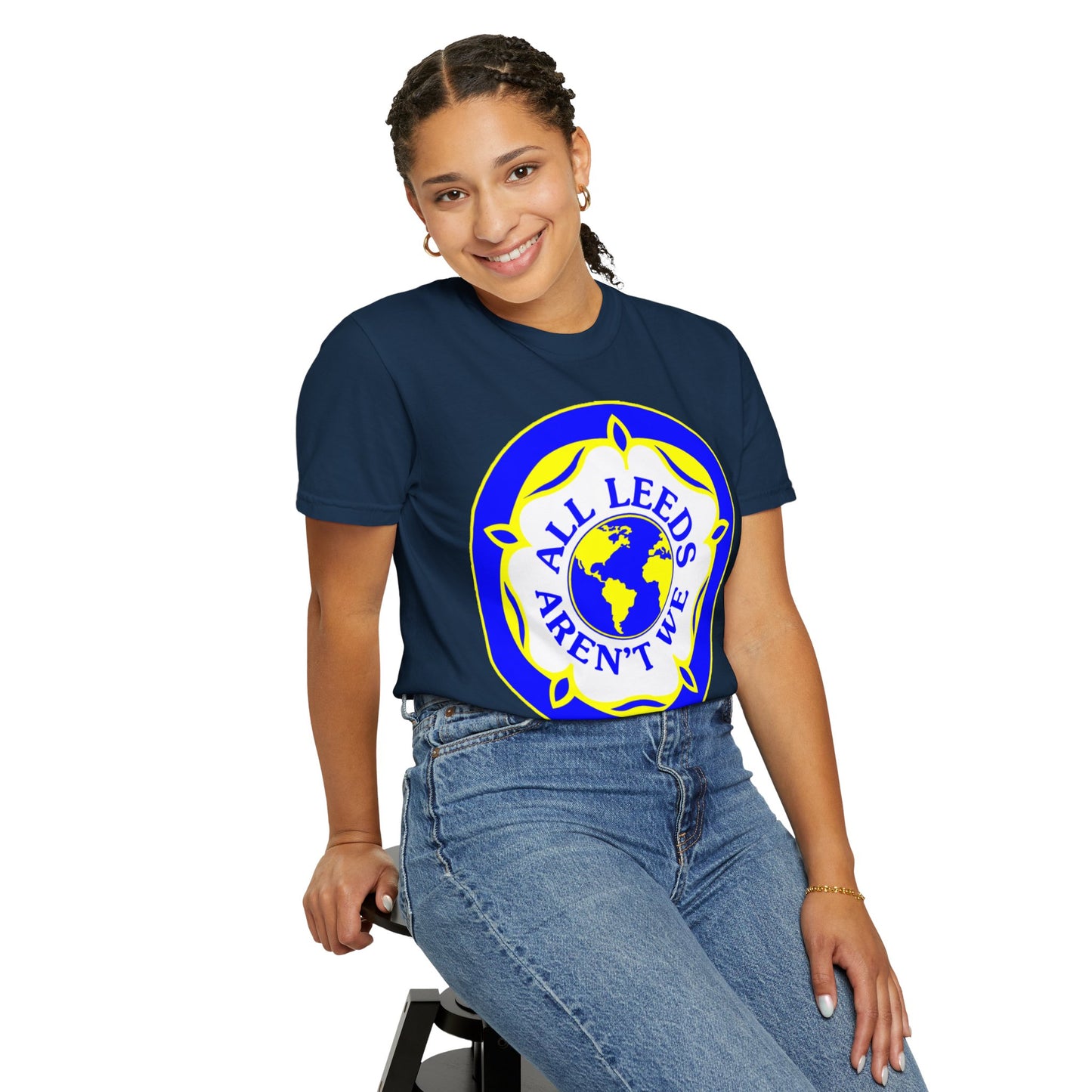 LUFC “All Leeds Aren’t We” Globe Tee: Unisex Supporters Edition