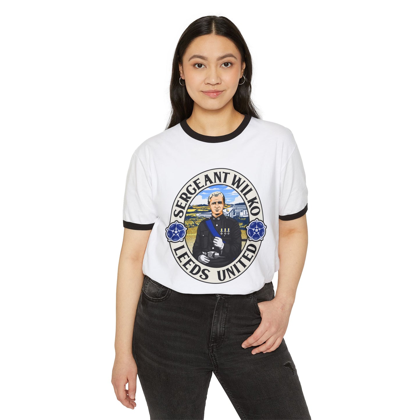 Sergeant Wilko Tribute Tee: Leeds United Vintage Ringer Shirt