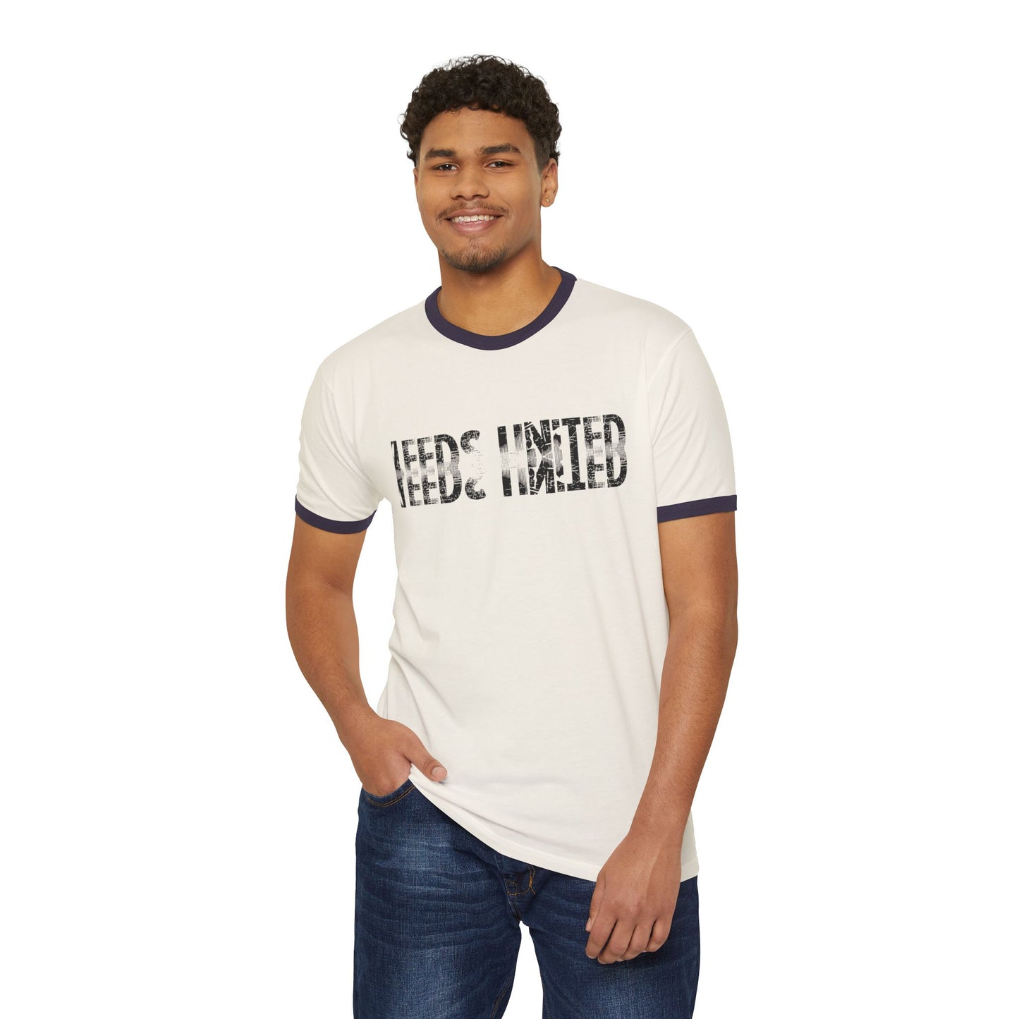 Leeds United Vintage Ringer Tee: Unisex Retro Edition