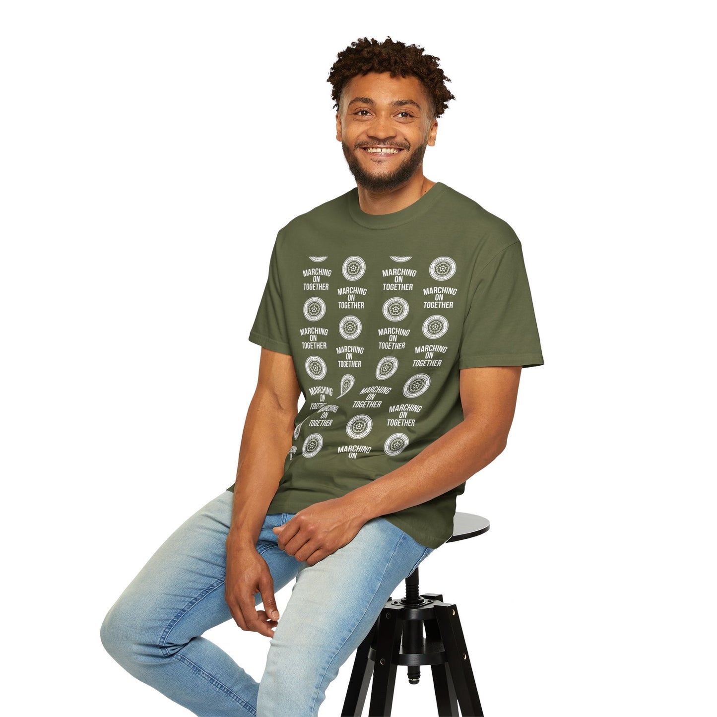 LUFC News Graphic Tee Garment-Dyed Unisex T-Shirt