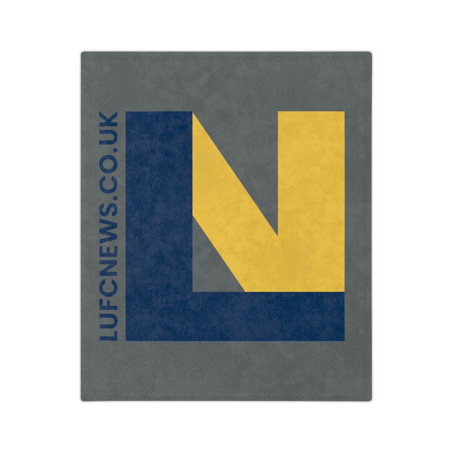 LUFC “LUFCNEWS.CO.UK” Velveteen  Sports Blanket: Official Fan Media  Design