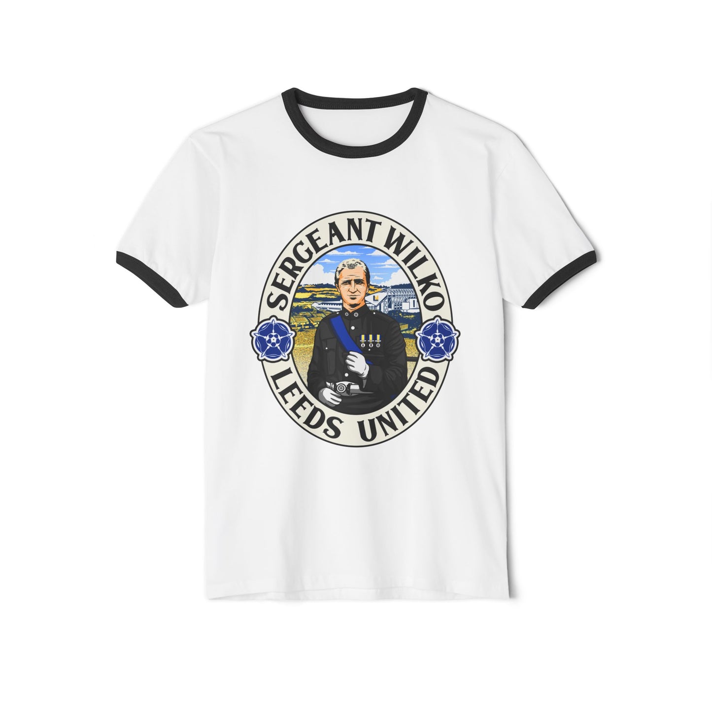 Sergeant Wilko Tribute Tee: Leeds United Vintage Ringer Shirt
