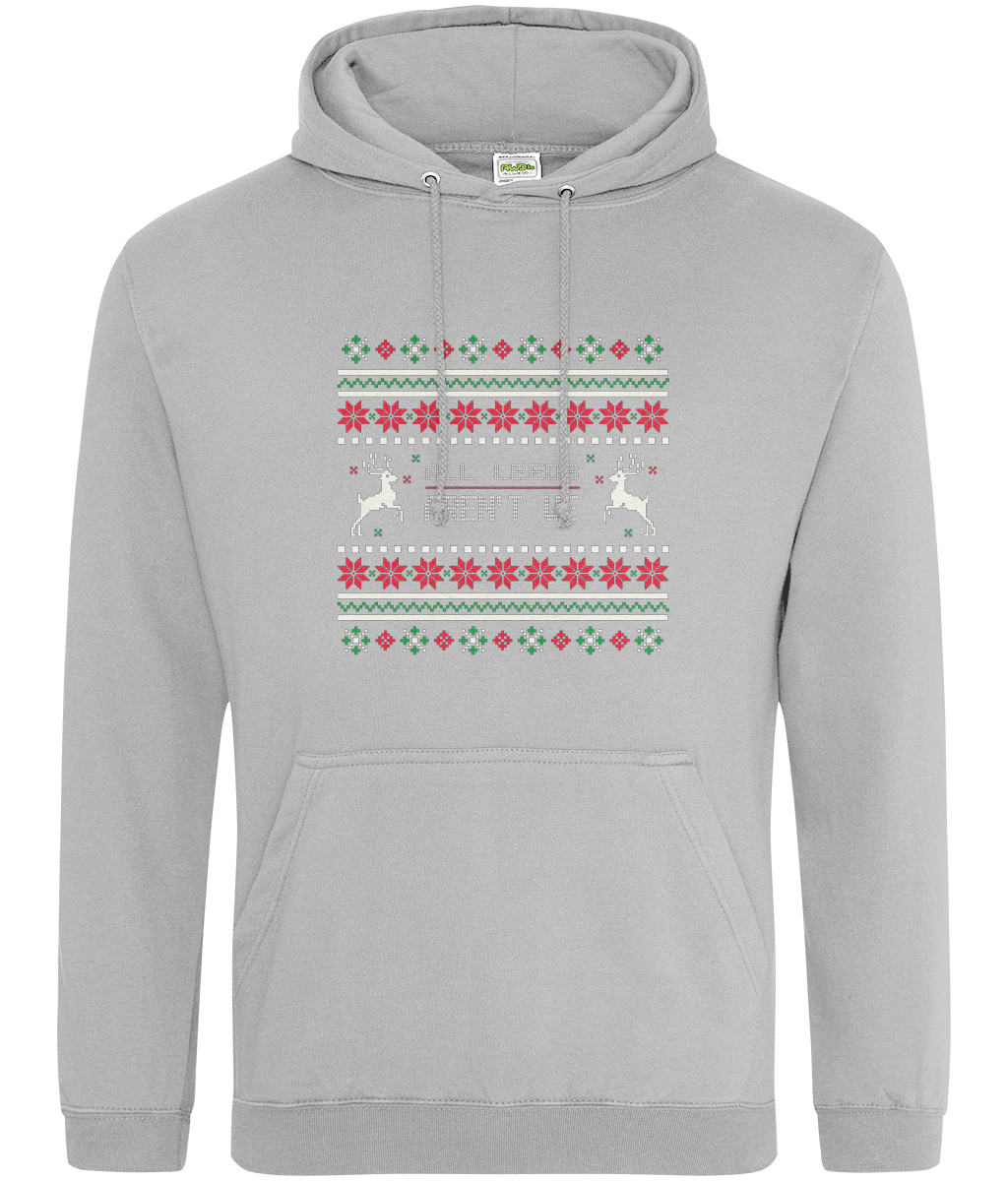 All leeds Aren't We Red and White Hoodie Women