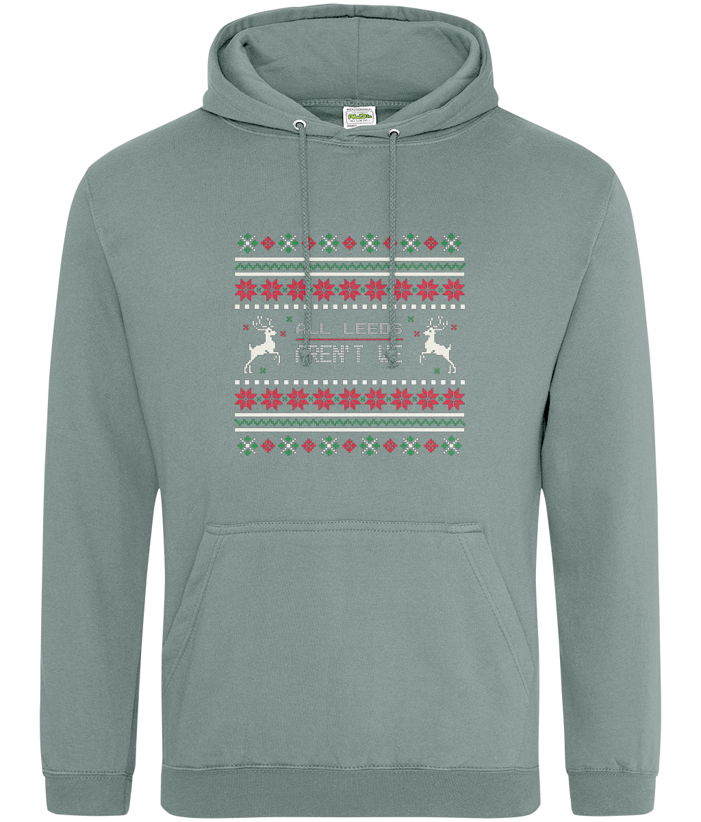 All leeds Aren't We Red and White Hoodie Women