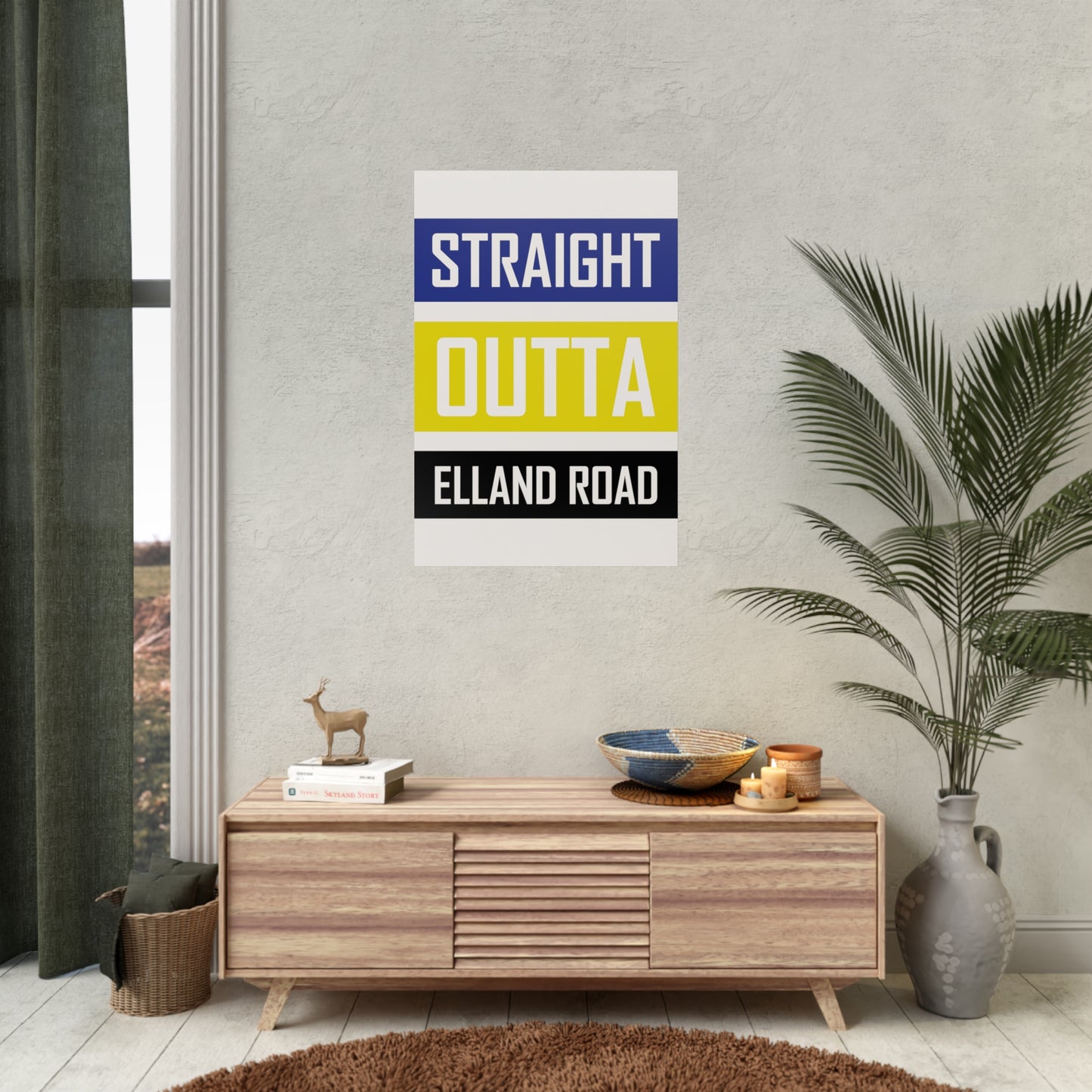 "Straight Outta Elland Road" Leeds united affisch