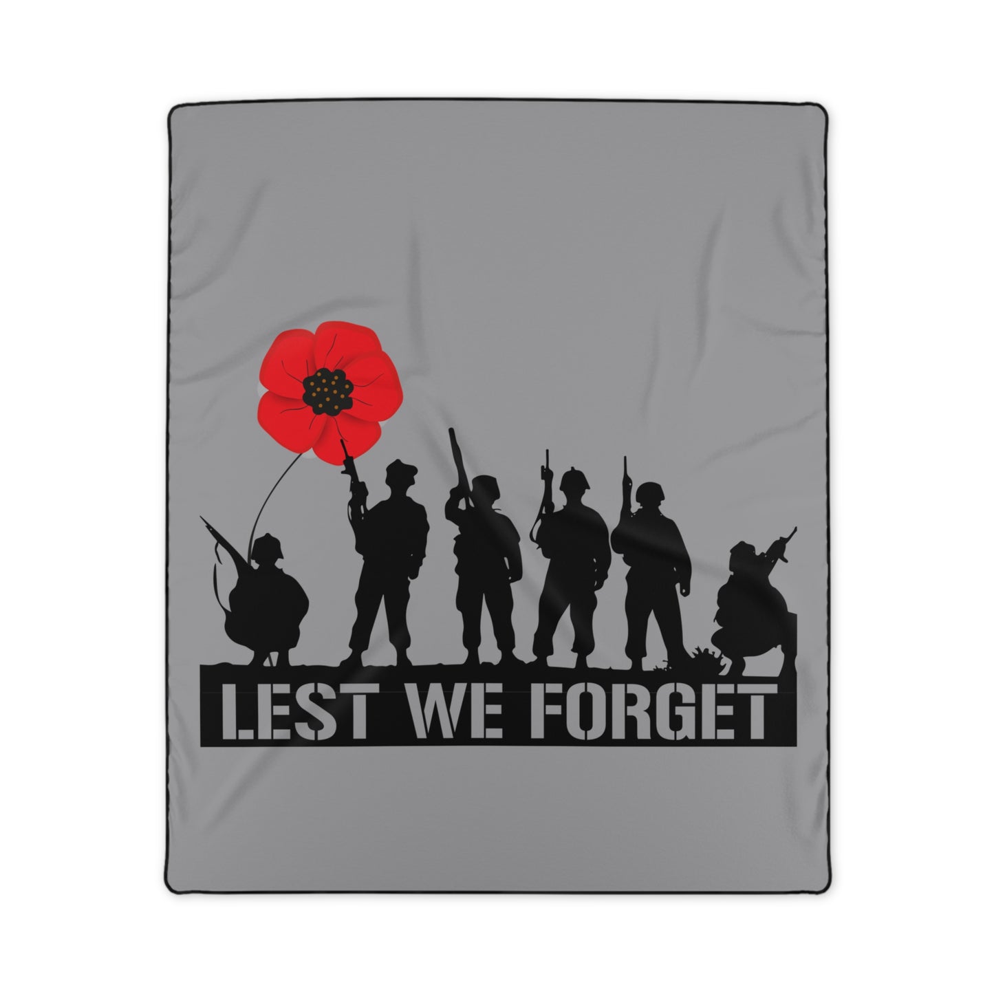 LUFC “Lest We Forget”  Remembrance Snuggle Blanket:  Honor & Tribute Design