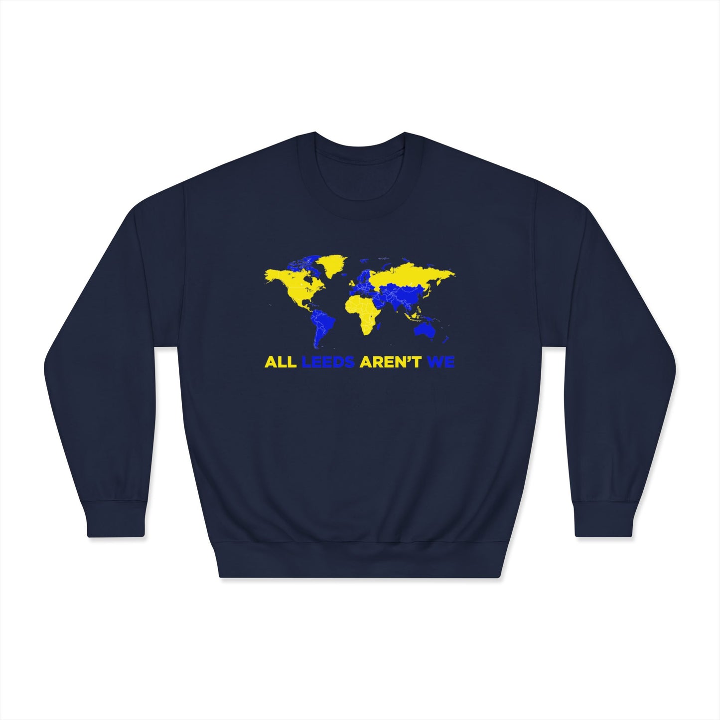 LUFC “All Leeds Aren’t We” World Map Sweatshirt