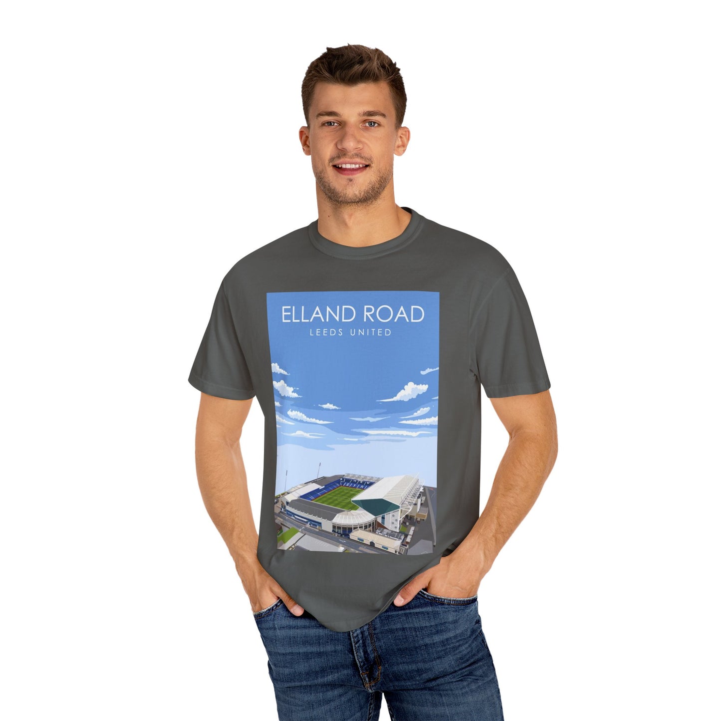 LUFC News Graphic Tee | Garment-Dyed Unisex T-Shirt