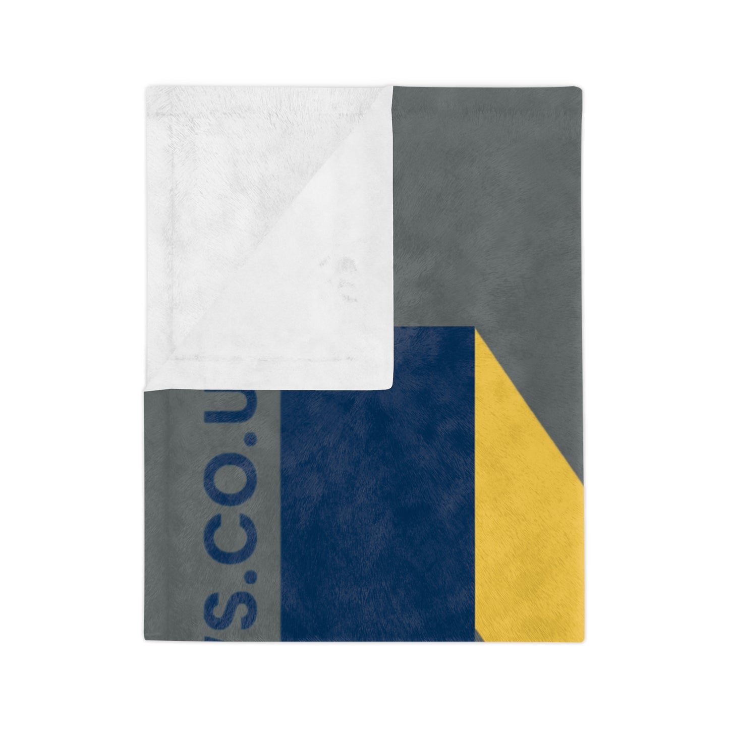 LUFC “LUFCNEWS.CO.UK” Velveteen  Sports Blanket: Official Fan Media  Design