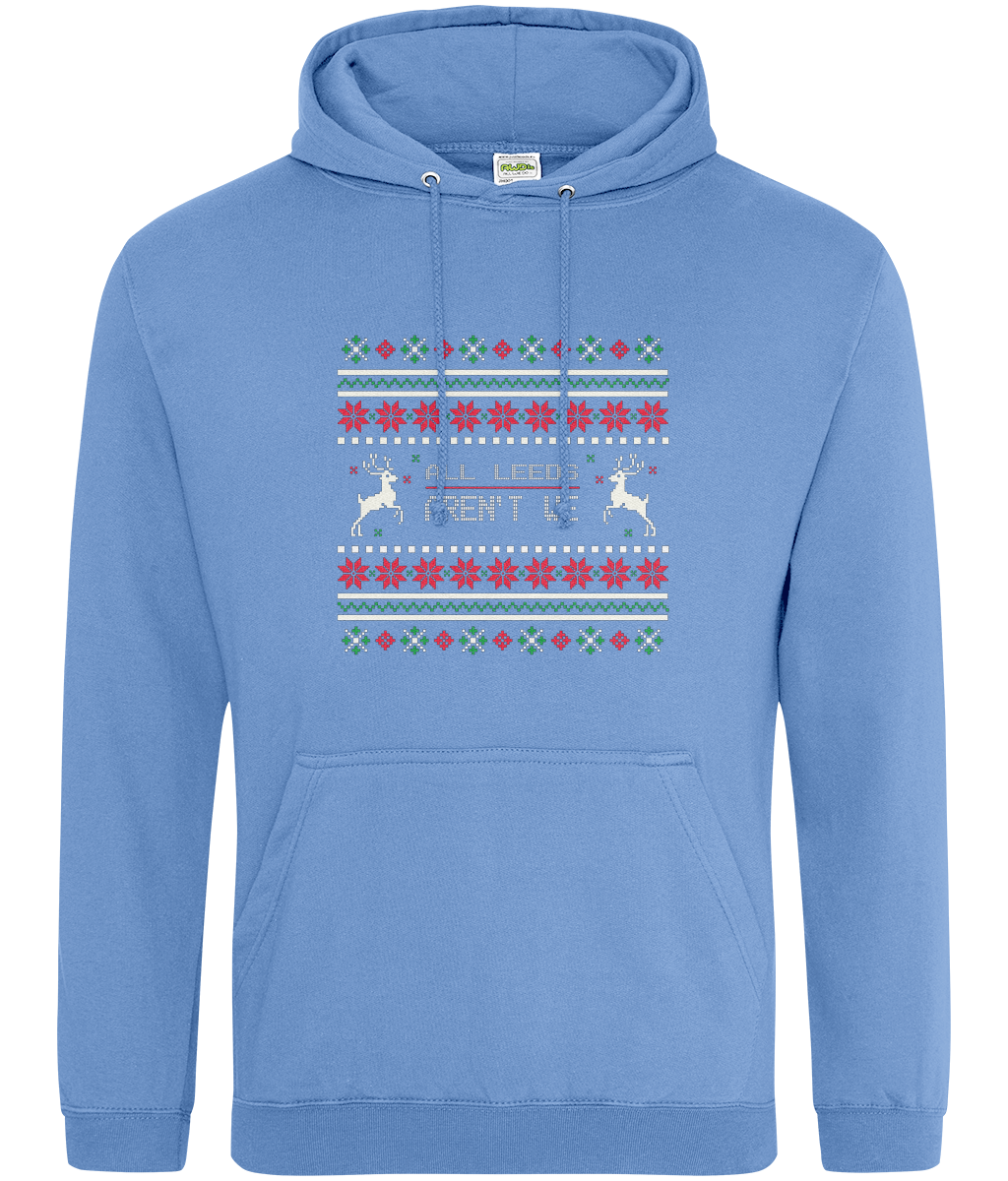 All leeds Aren't We Red and White Hoodie Women