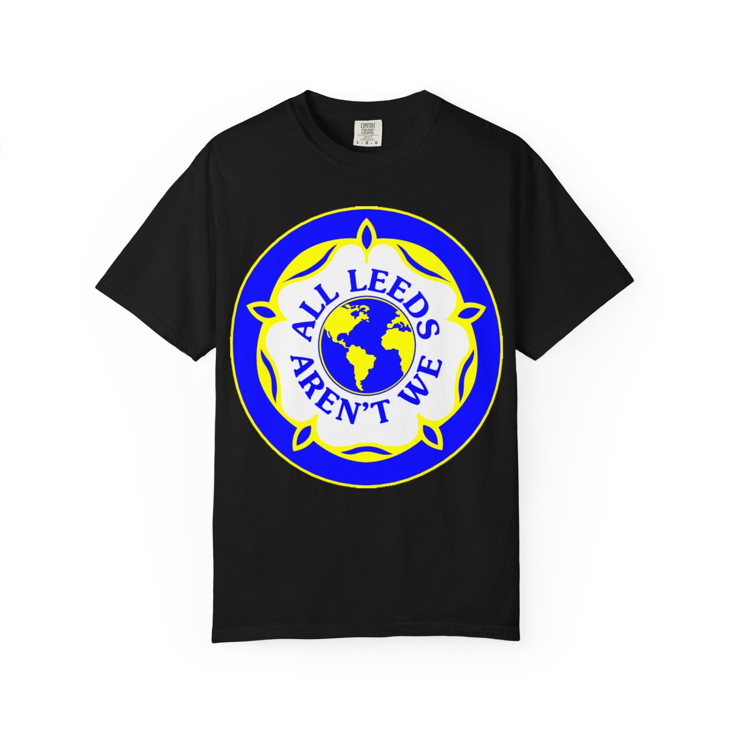 LUFC “All Leeds Aren’t We” Globe Tee: Unisex Supporters Edition