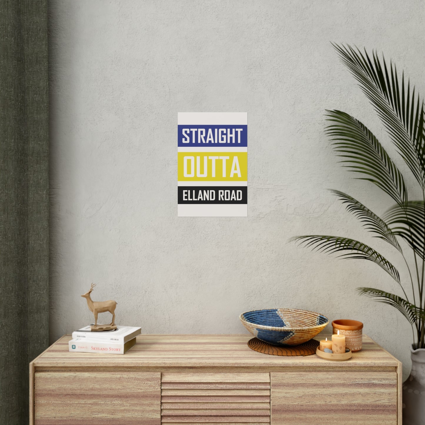 "Straight Outta Elland Road" Leeds united affisch
