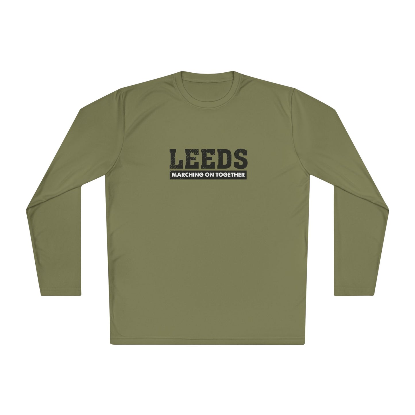 Leeds “Marching On Together” Long Sleeve T-Shirt: Unisex Fit