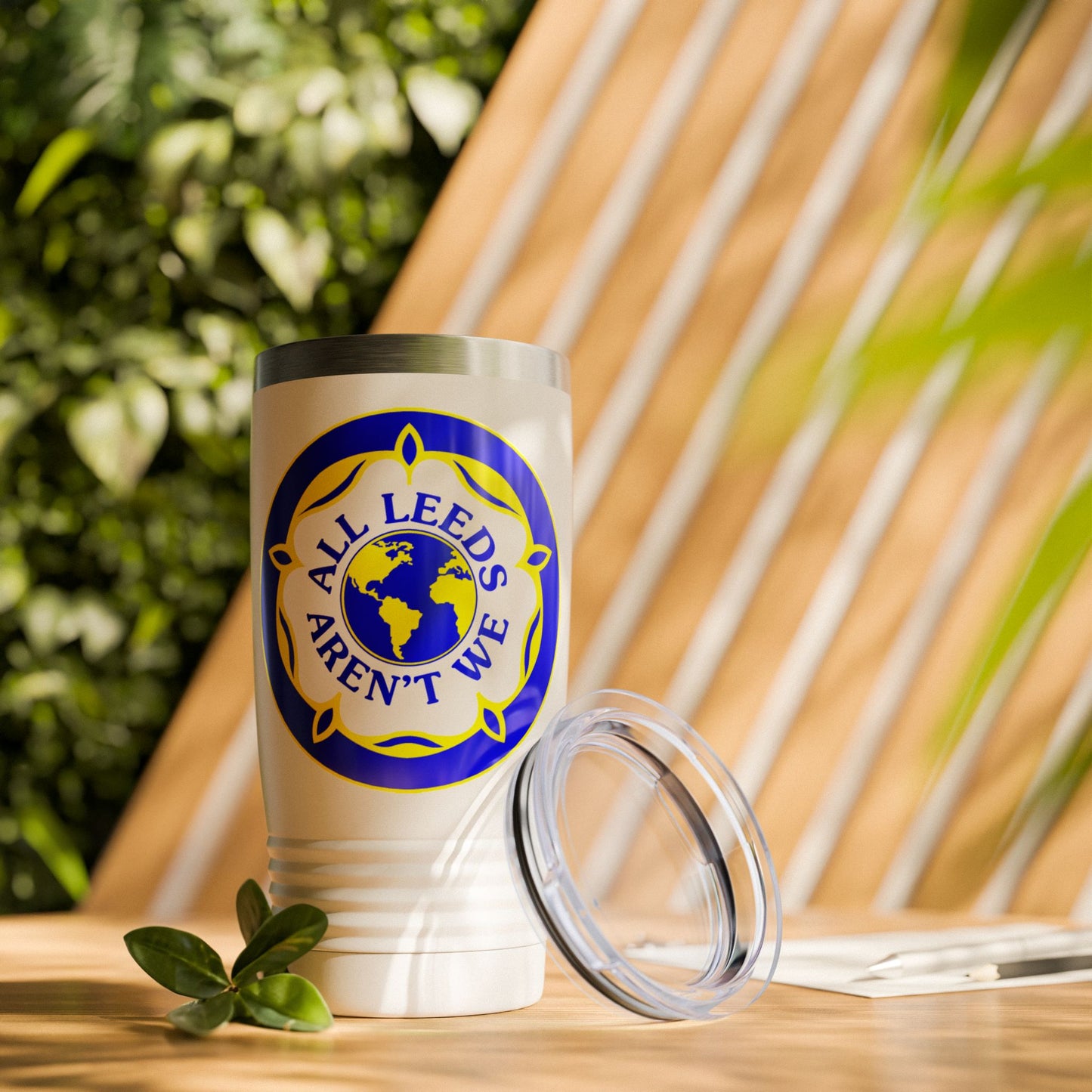 LUFC “All Leeds Aren’t We” 20oz Stainless Steel Tumbler: Bold Travel Mug for Loyal Fans