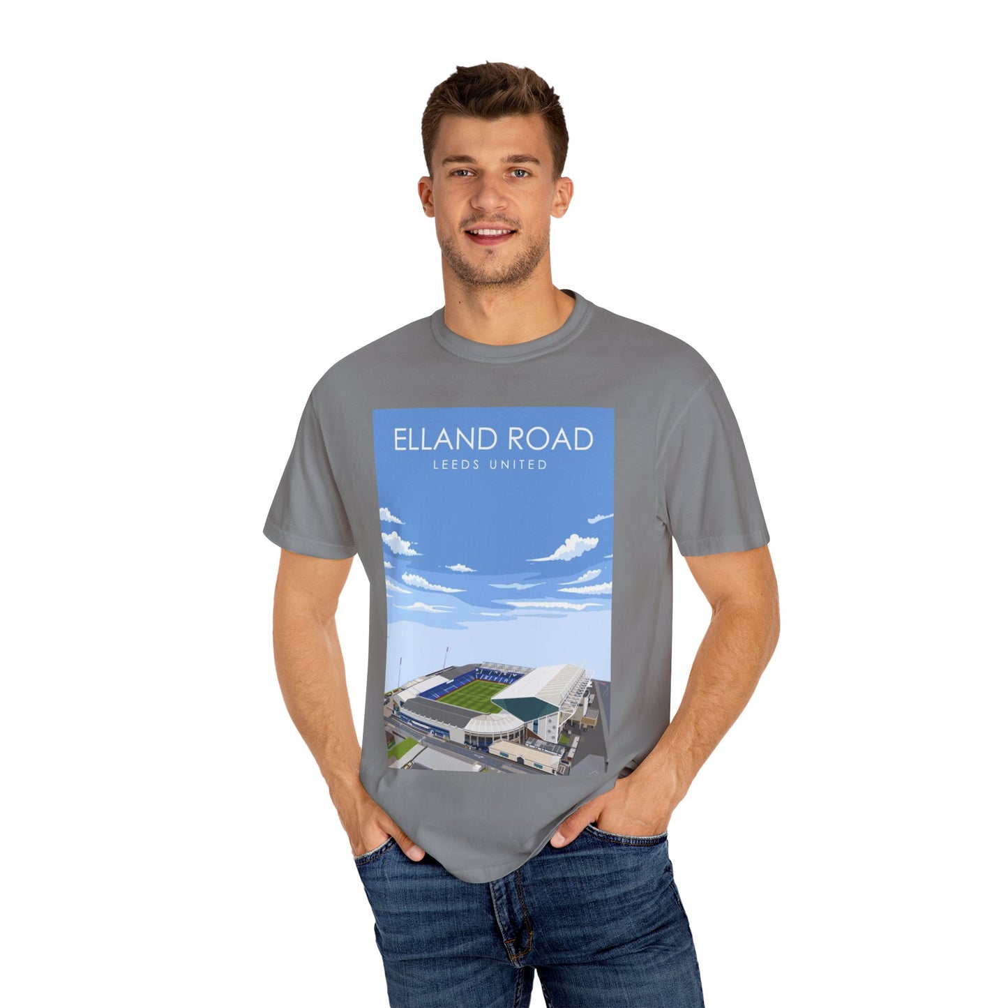 LUFC News Graphic Tee | Garment-Dyed Unisex T-Shirt