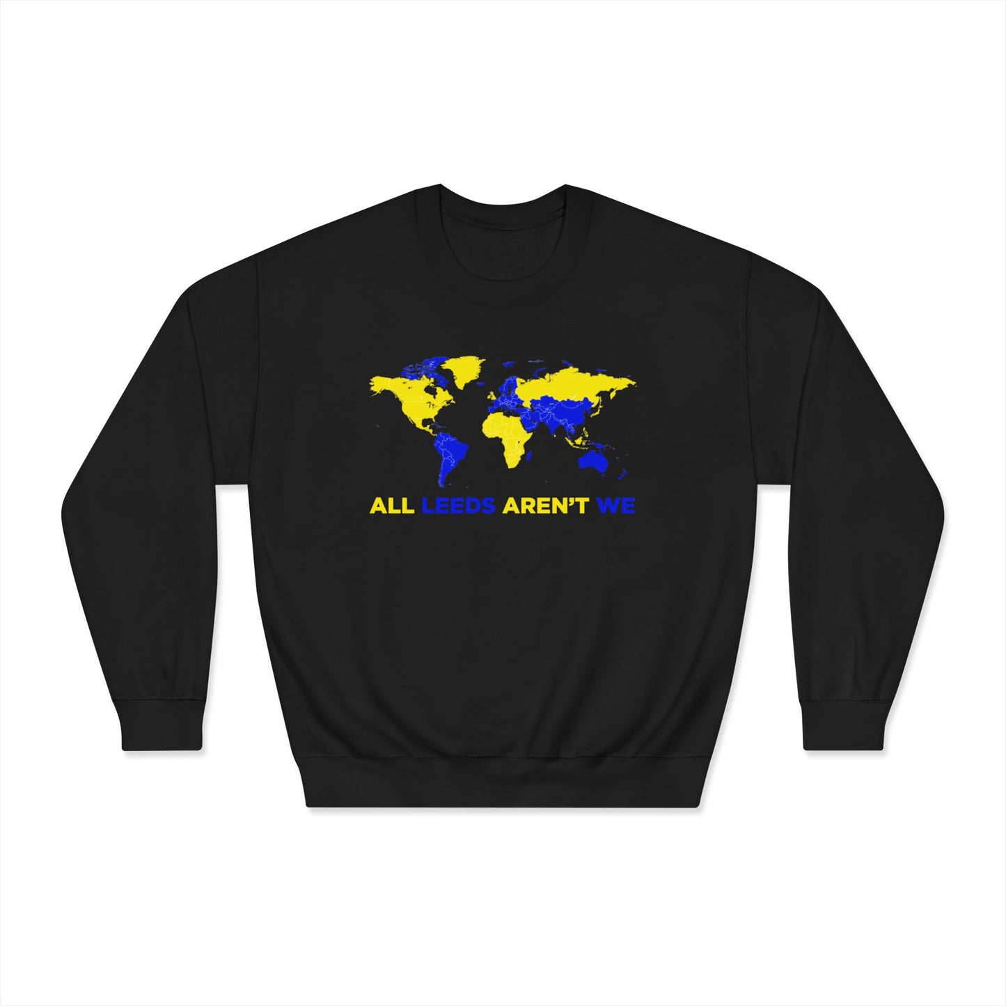 LUFC “All Leeds Aren’t We” World Map Sweatshirt