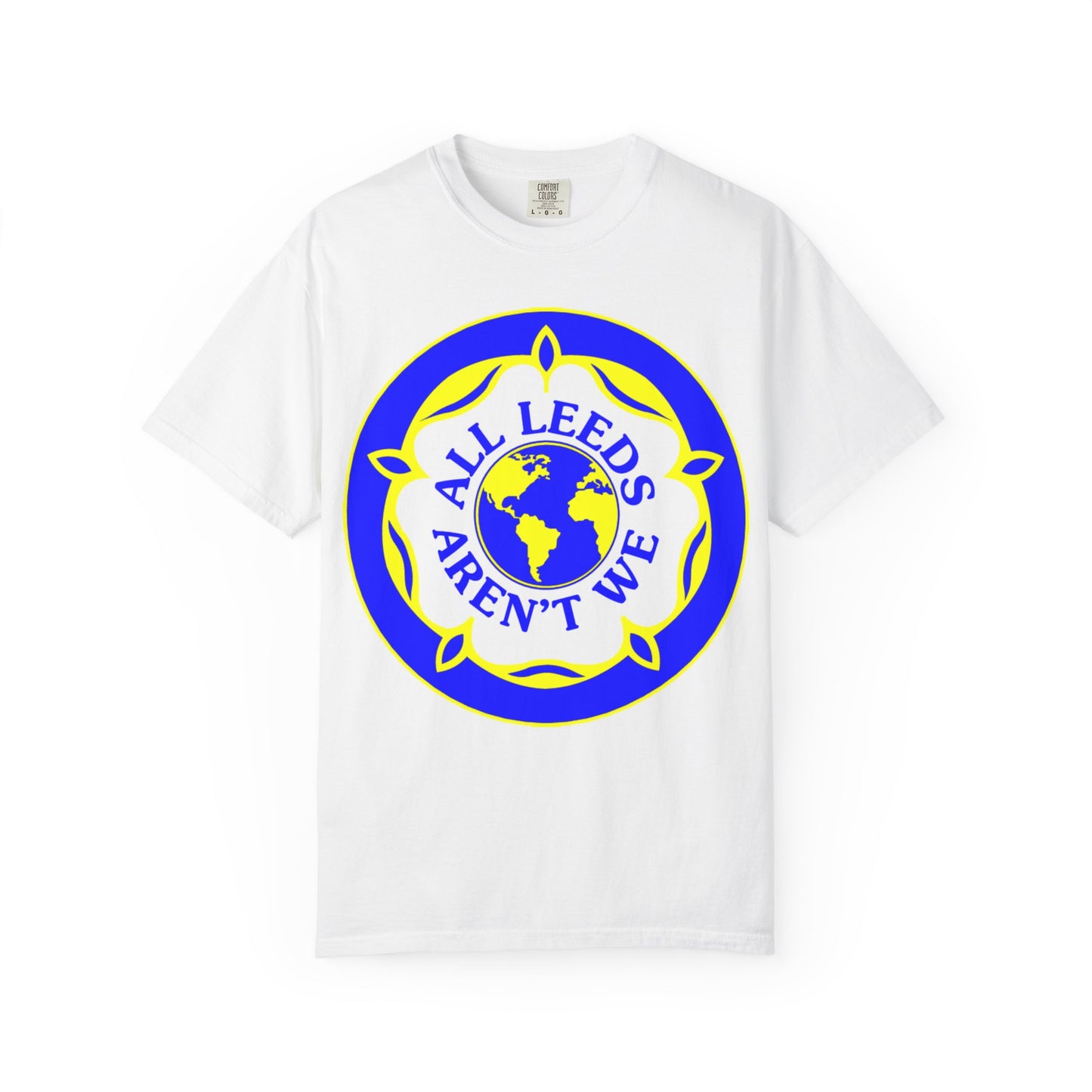 LUFC “All Leeds Aren’t We” Globe Tee: Unisex Supporters Edition