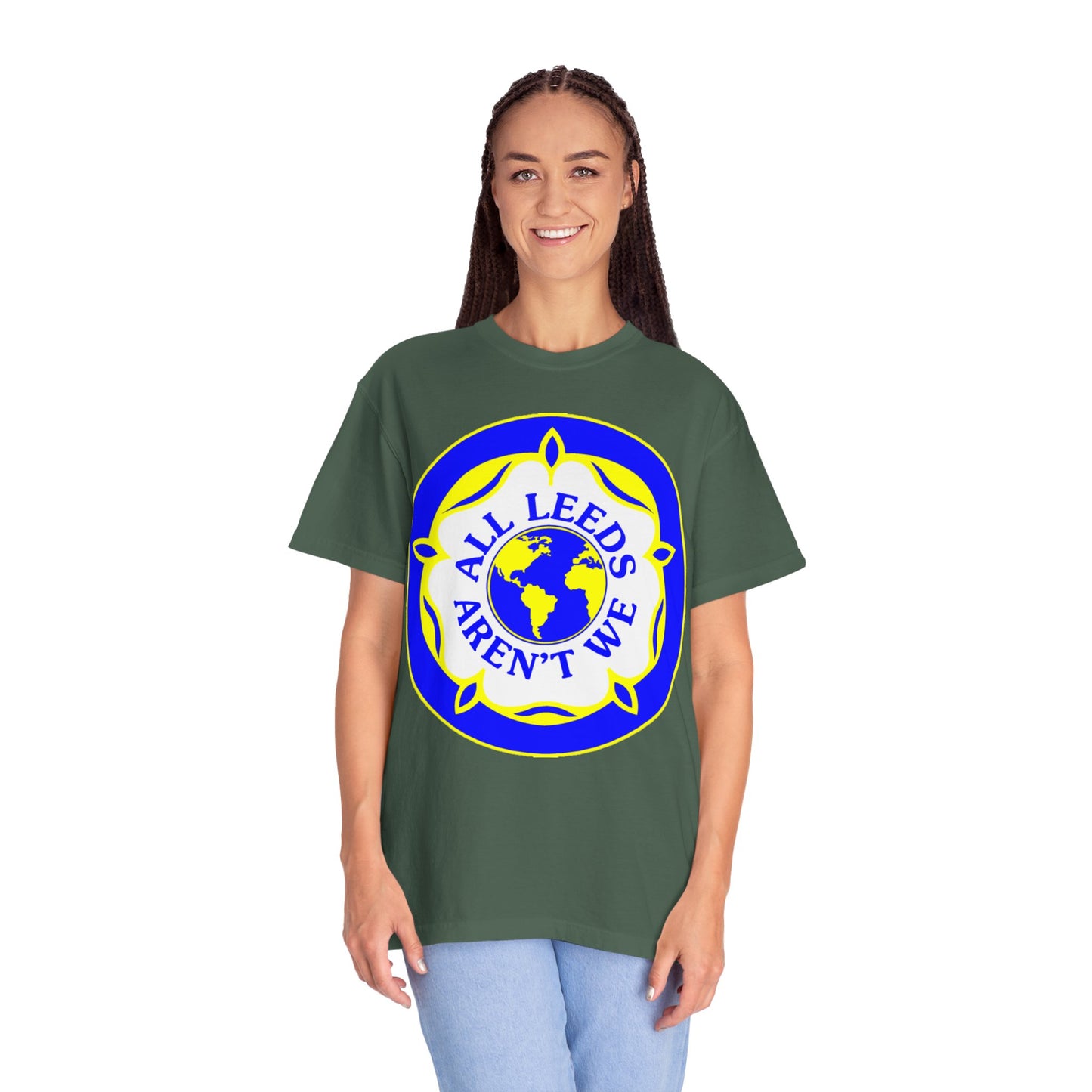 LUFC “All Leeds Aren’t We” Globe Tee: Unisex Supporters Edition