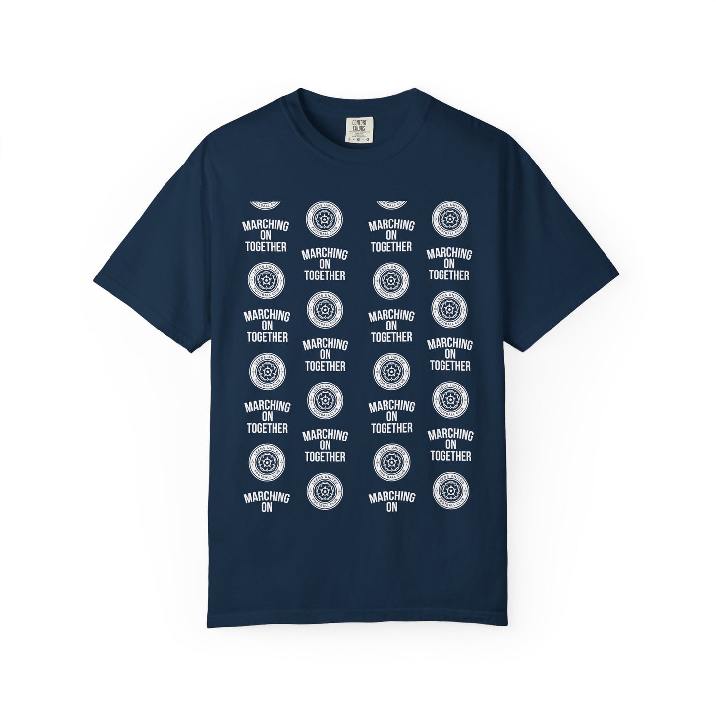 LUFC News Graphic Tee Garment-Dyed Unisex T-Shirt