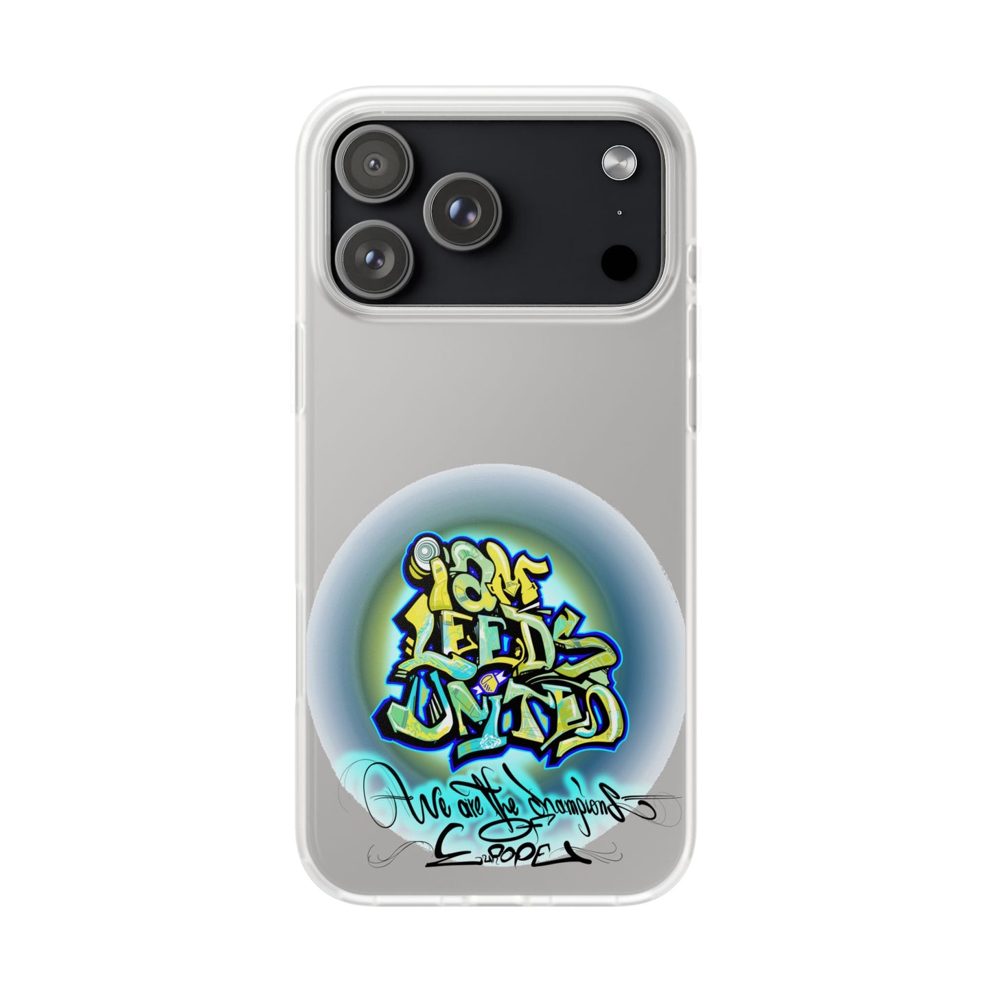 LUFC 'I Am LEEDS UNITED' Retro Football: Flexi Case