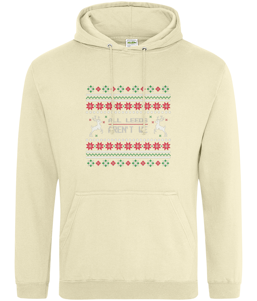 All leeds Aren't We Red and White Hoodie Women