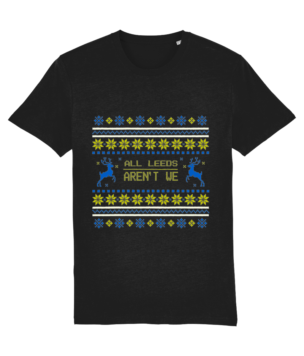 All Leeds Aren't We Christmas T-shirt Blue and Yellow Women