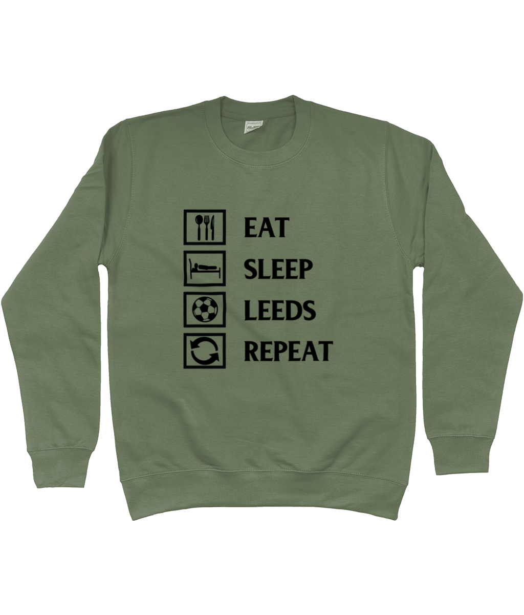 Eat, Sleep, Leeds, Repeat Jumper Men