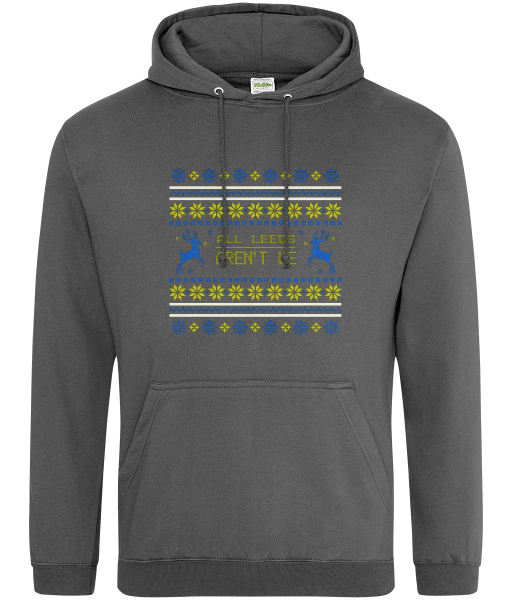 All Leeds Aren't We Christmas Hoodie Blue and Yellow Men