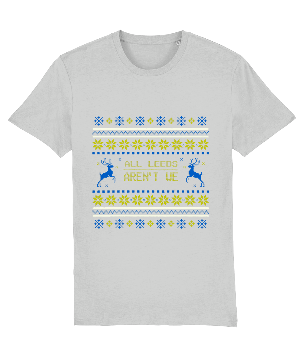 All Leeds Aren't We Christmas T-shirt Blue and Yellow Women