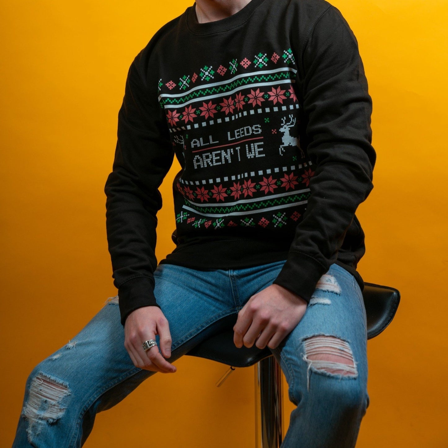 Christmas jumper Leeds United FC
