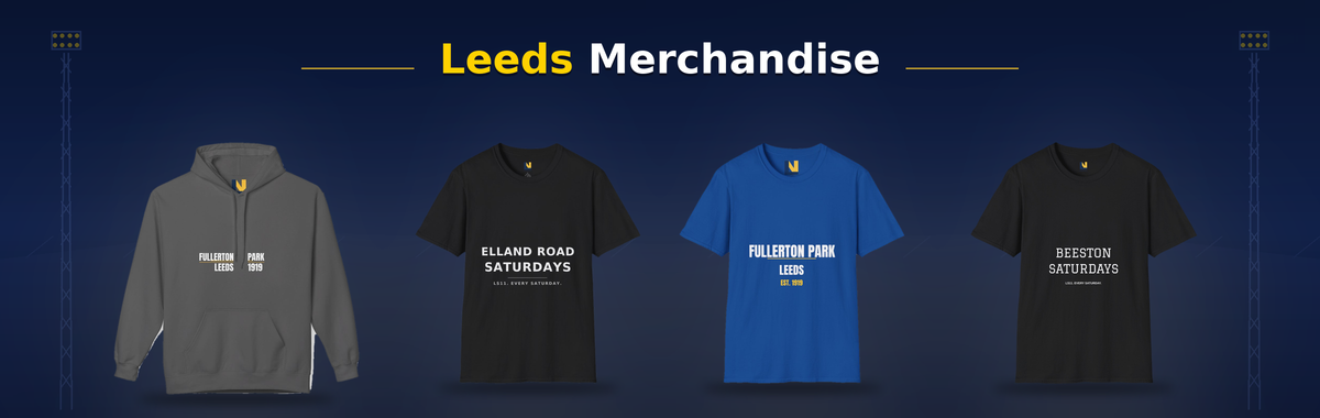 Leeds Merchandise - new LUFC hoodies and tees