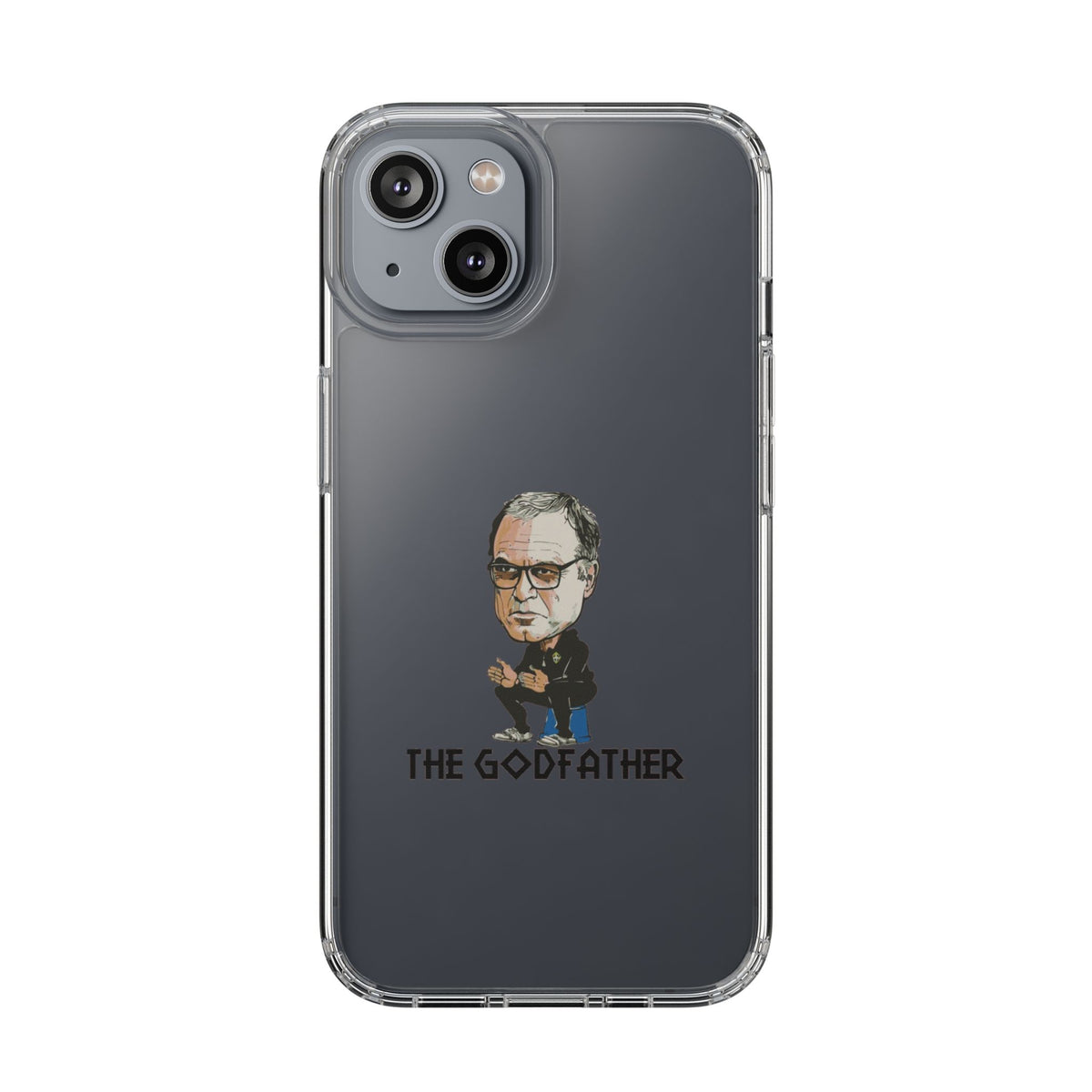 Clear Phone Case - Cartoon Bielsa the Godfather
