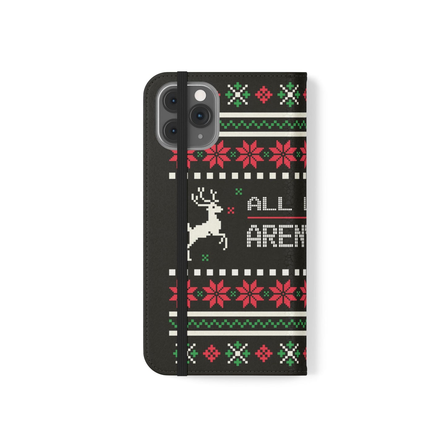 LUFC "All Leeds Aren't We" Flip Case  Phone Wallet: Christmas Edition