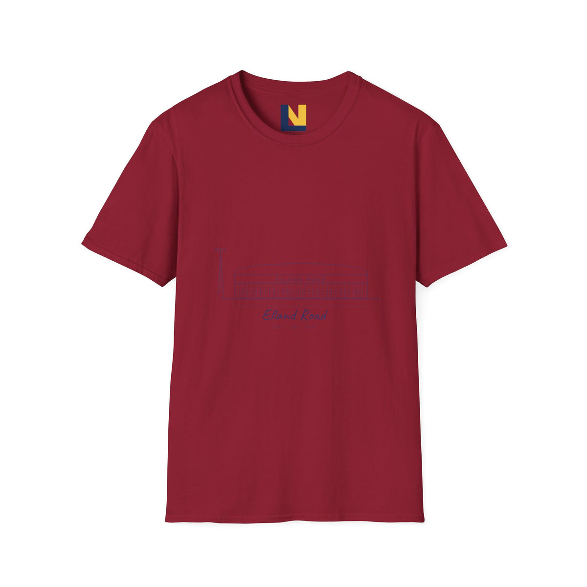 Elland Road Line Art Leeds T-Shirt