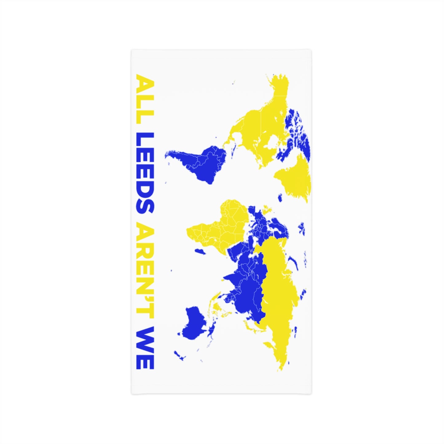 LUFC “All Leeds Aren’t We” Winter  Neck Gaiter: Show Your Leeds United  Pride in Bold Yellow & Blue