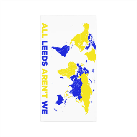 LUFC “All Leeds Aren’t We” Winter  Neck Gaiter: Show Your Leeds United  Pride in Bold Yellow & Blue