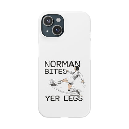Leeds United Norman Bites "YER  LEGS" Snap Case
