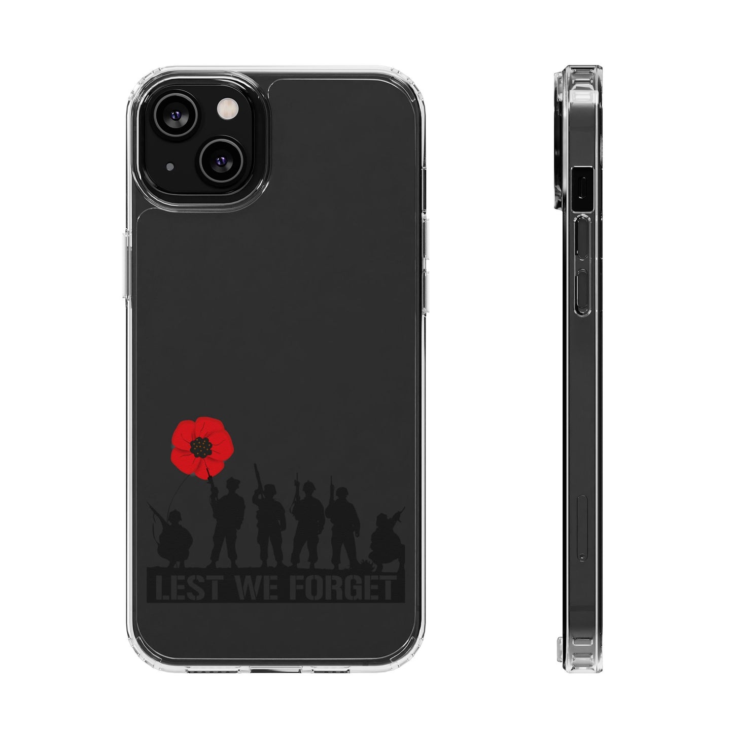 Leeds United “LEST WE FORGET”  Clear Impact-Resistant Case