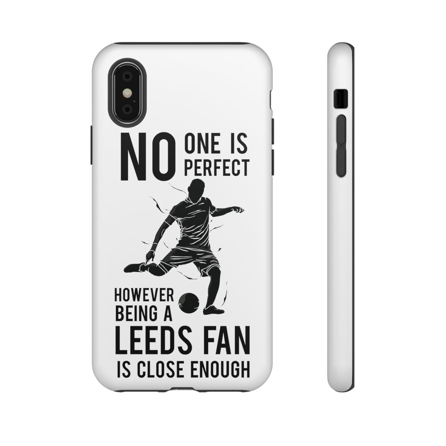 Tøft telefondeksel - Ingen er perfekt, men å være Leeds-fan er nær nok