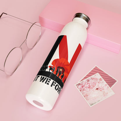 LUFC “Lest We Forget” Insulated  Water Bottle: Leeds United  Remembrance Design