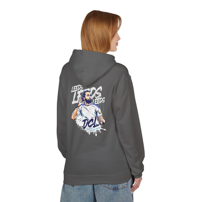 LUFC Softstyle Fleece Hoodie “LEEDS:  Dominic Calvert-Lewin” Midweight  Unisex - Lufcnews.co.uk