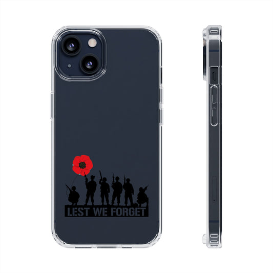 Leeds United “LEST WE FORGET”  Clear Impact-Resistant Case