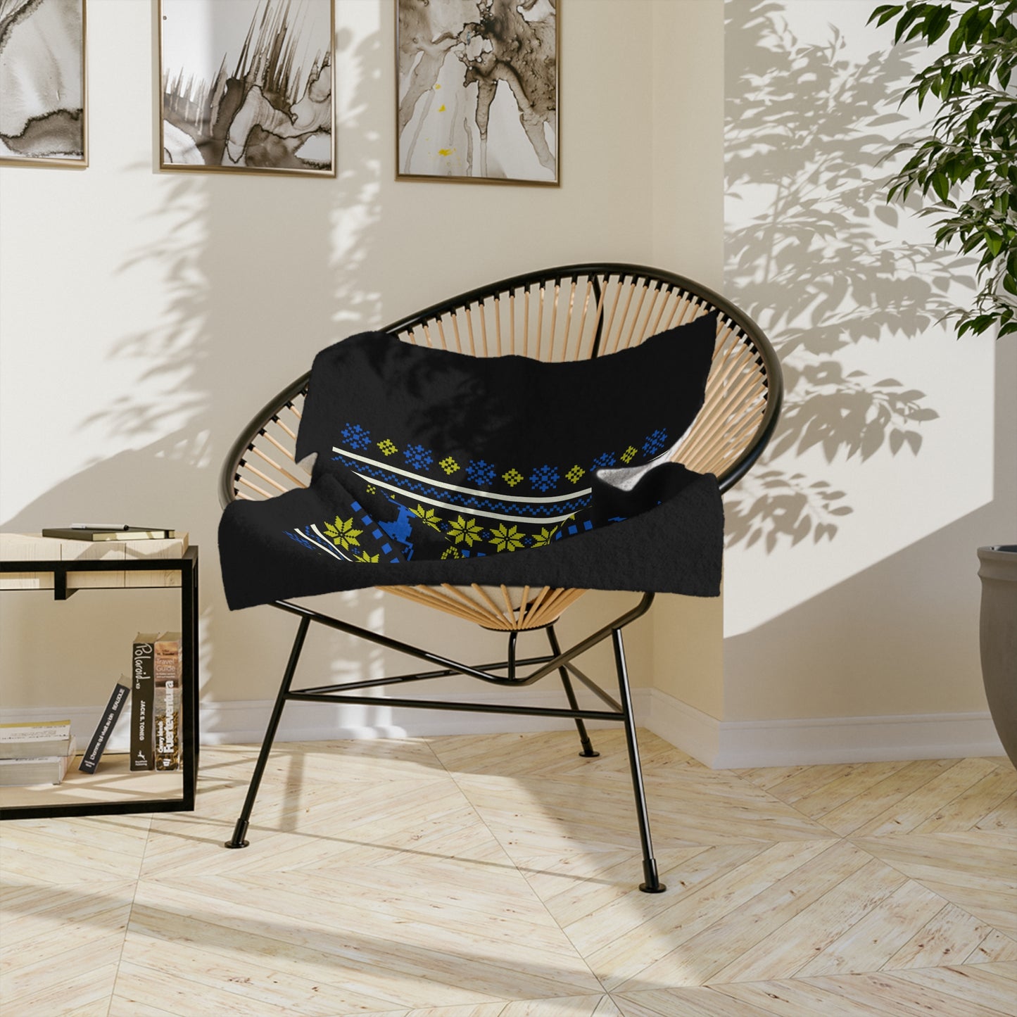 LUFC Christmas Velveteen Sports Blanket “ALL LEEDS AREN’T WE” Christmas Edition